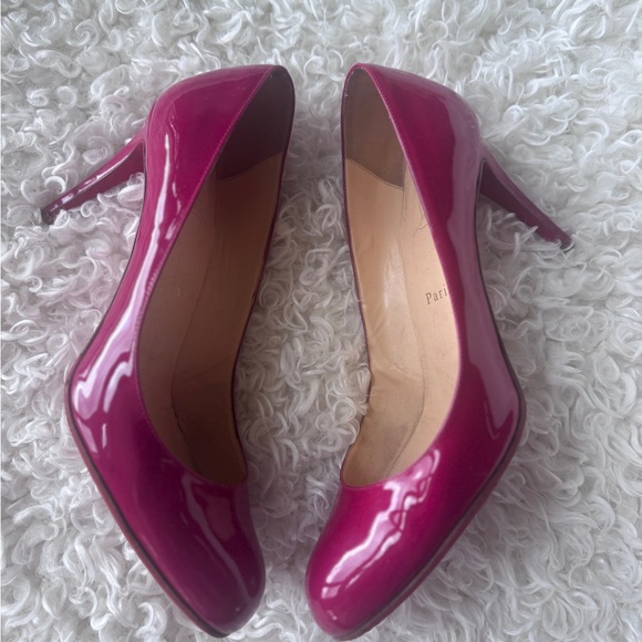 Christian Louboutin Fuchsia Patent Leather Pumps | Size 41 - Picture 5 of 10